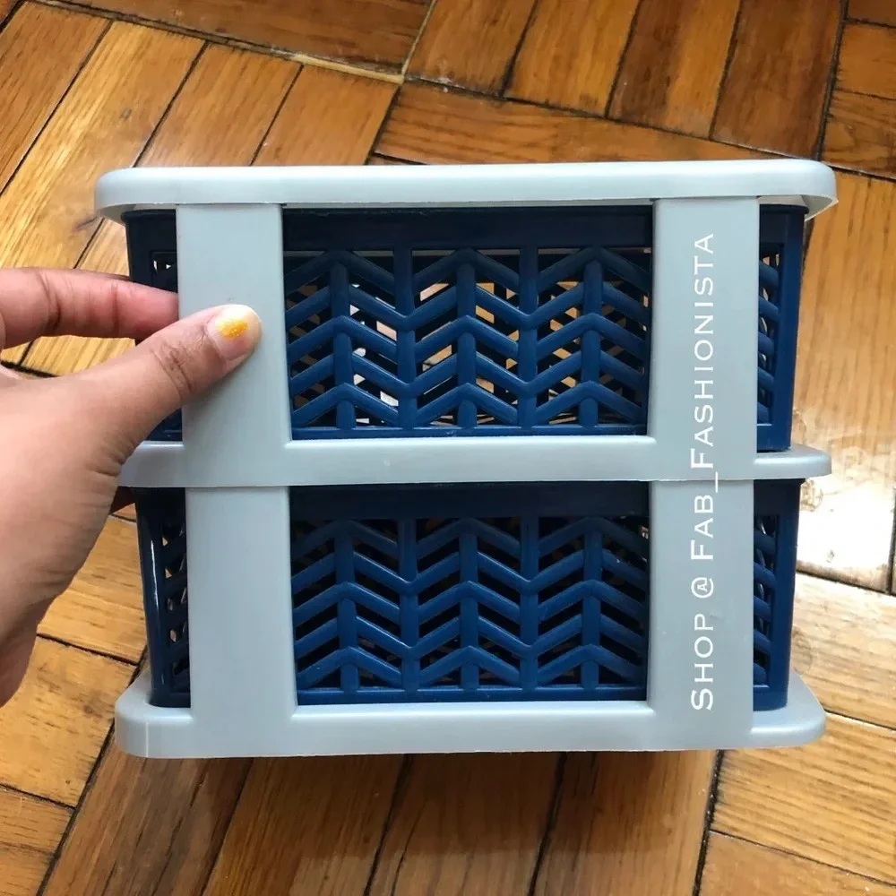 Desk storage organizer with pull out drawers